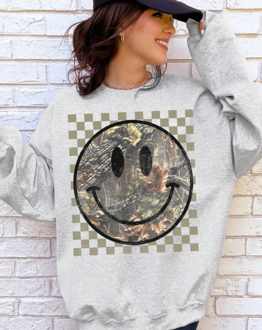 Camo smiley Sweatshirt