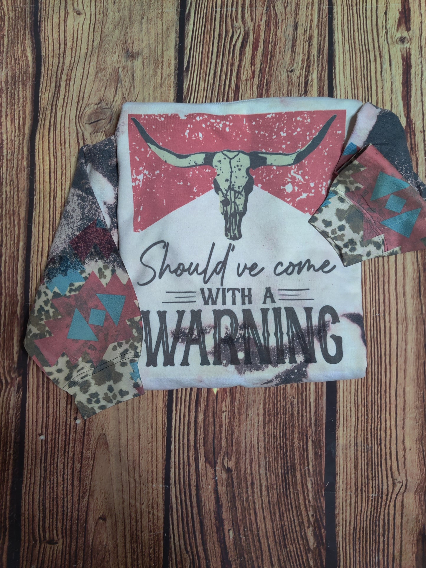 Warning label sweatshirt