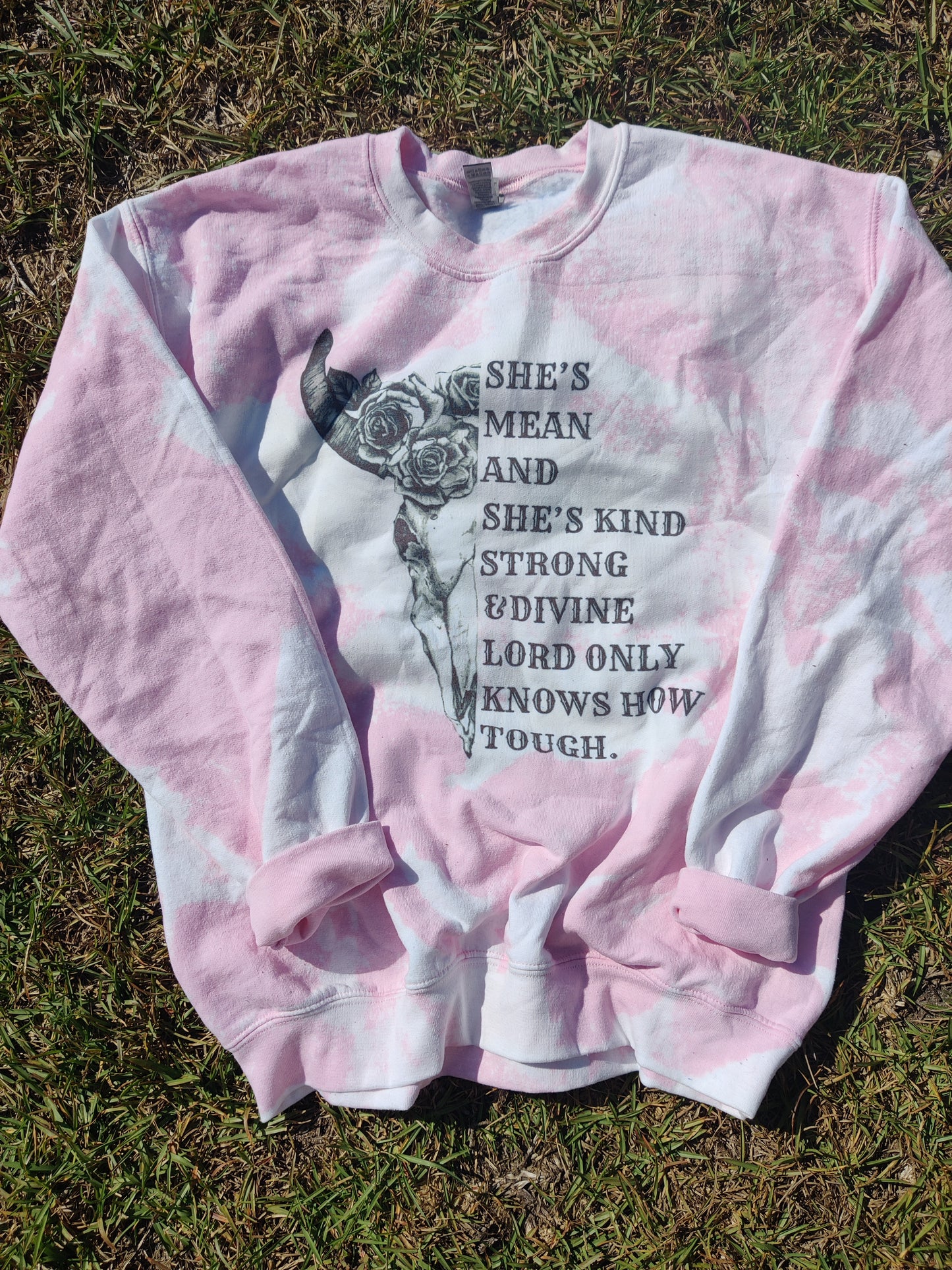 She's mean and she's kind sweatshirt