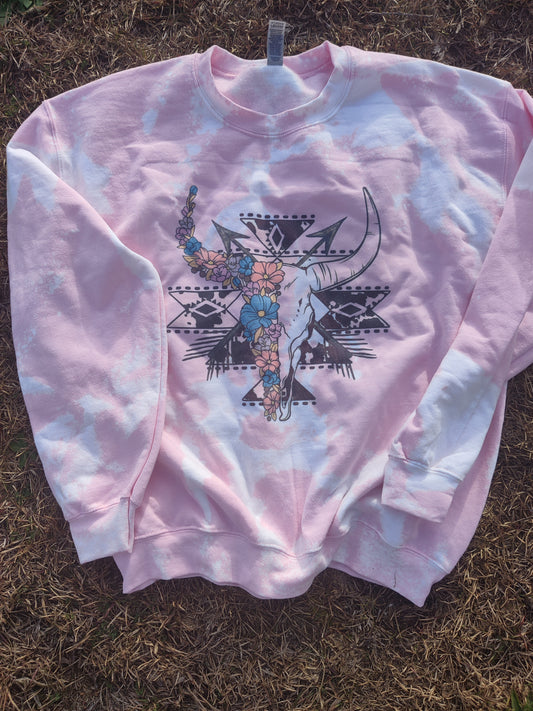 Emotional Cow Skull sweatshirt