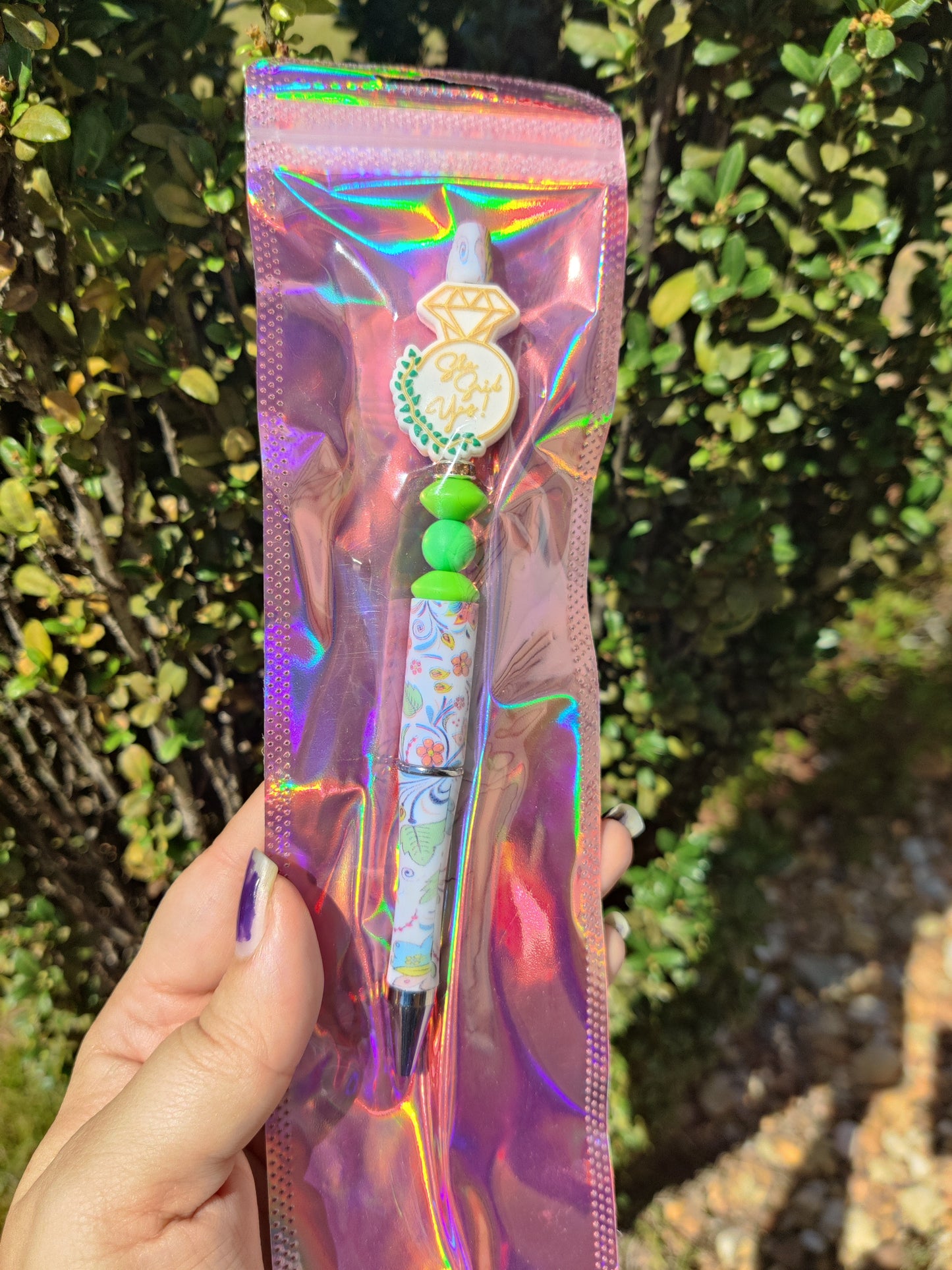 Beaded pen