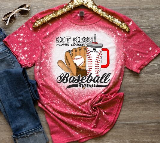 Baseball mama t-shirt