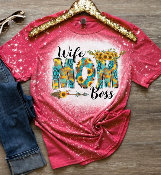 Wife Mom Boss T-shirt