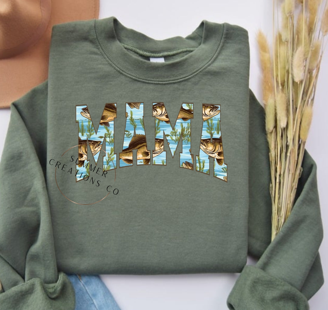 Bass Fish Mama Sweatshirt